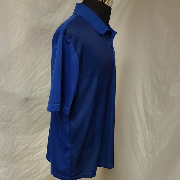 Genuine Merchandise Mens 2XL Blue Stripe MLB TX3 Cool Chicago Cubs Polo Shirt - Picture 8 of 10